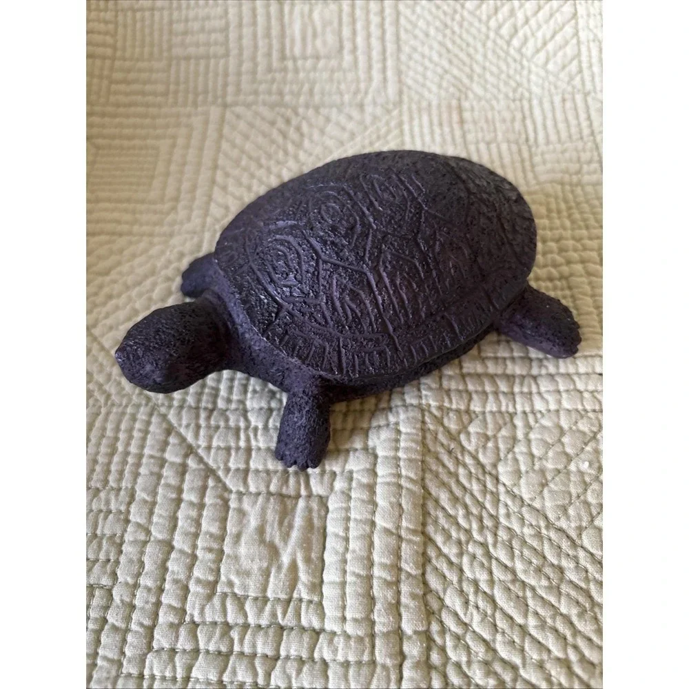 Cast Iron Looking Resin Turtle /Tortoise Secret Key Holder 6